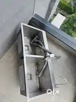 Dual stainless steel sink