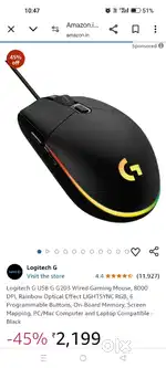 Gaming Mouse with RGB light