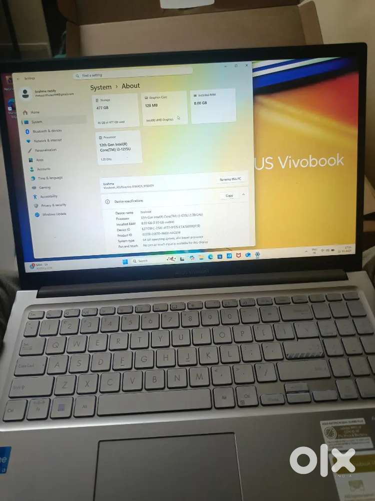 Asus vivobook i3 12 th gen