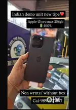 Indian unit nxt to new tipe. Only cal. apple-15 pro max-256gb nonwrnty