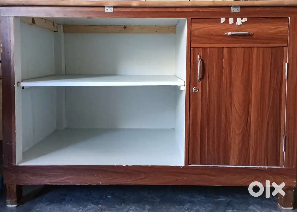 Heavy neem wood storage side board