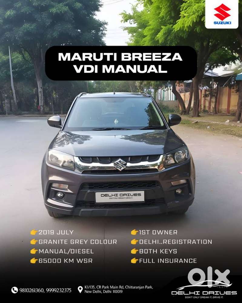 Maruti Suzuki Brezza VDi, 2019, Diesel