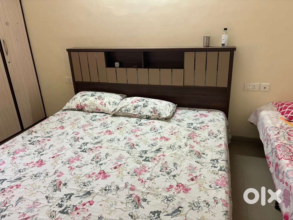 Hydraulic Double Bed with mattress