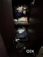 Bed with box and two wardrobe