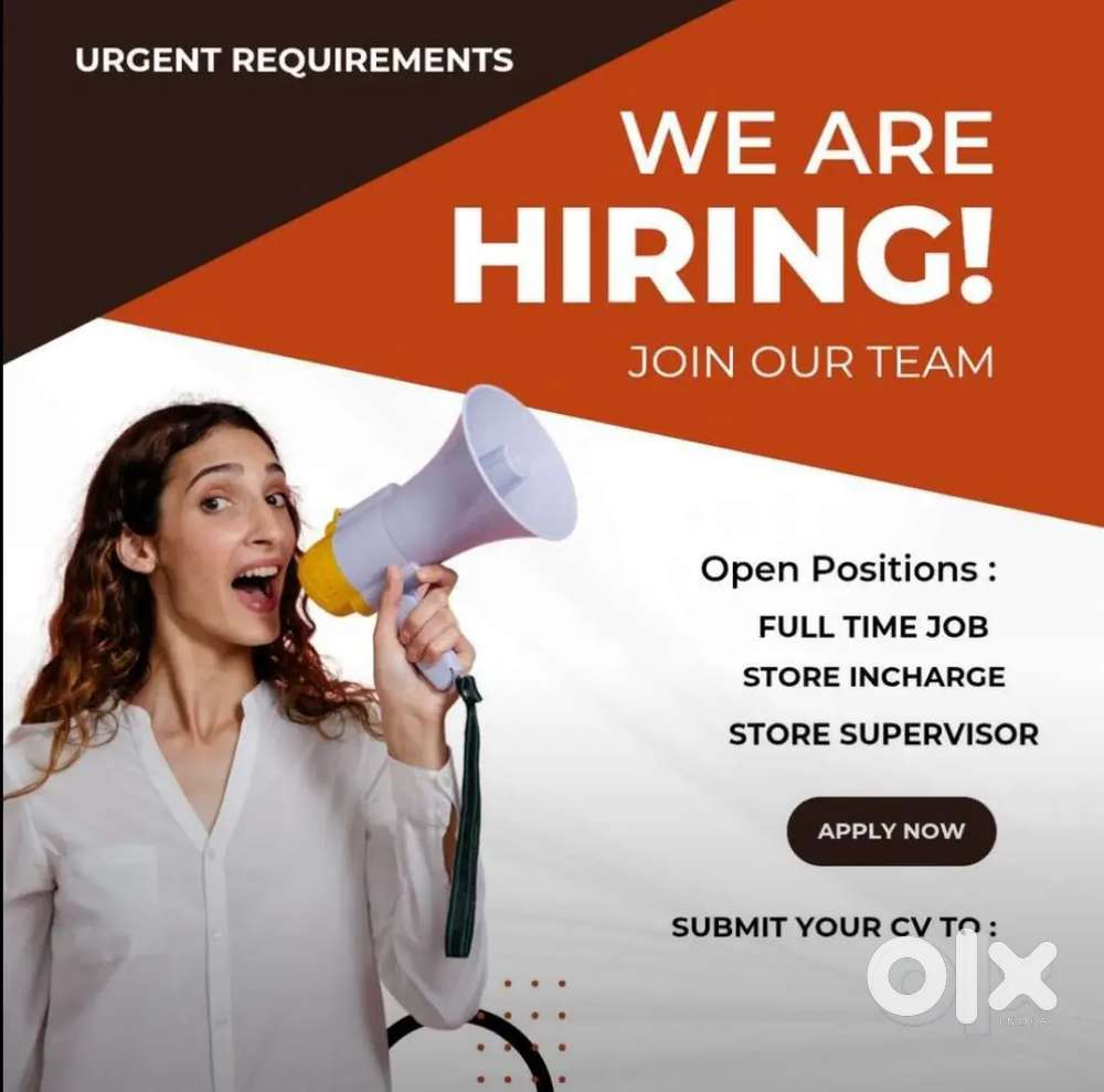 Full time job Helper store Keeper and Supervisor