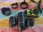 Nikon d5600 with 55-300, 50mm, 18-55 lens