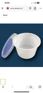 Plastic disposable container