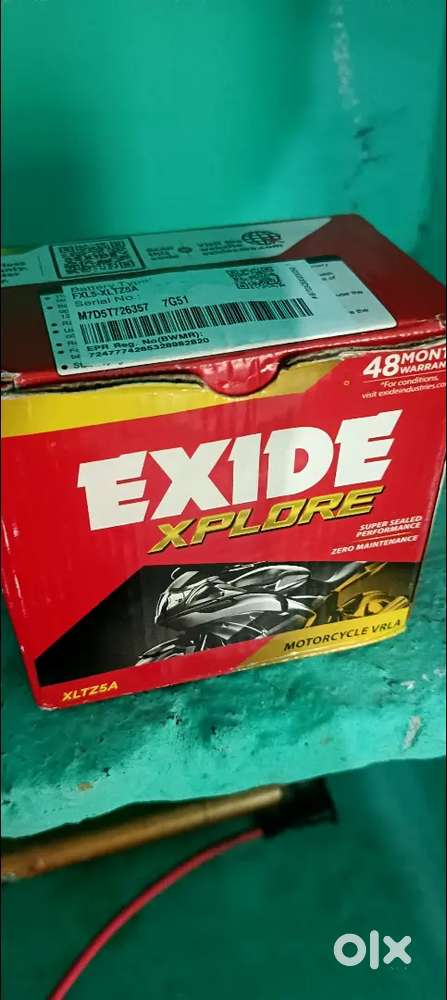 Exide 5ah bike battery brand New with Bill