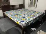 Sheesham wood cot and mattress for 20k