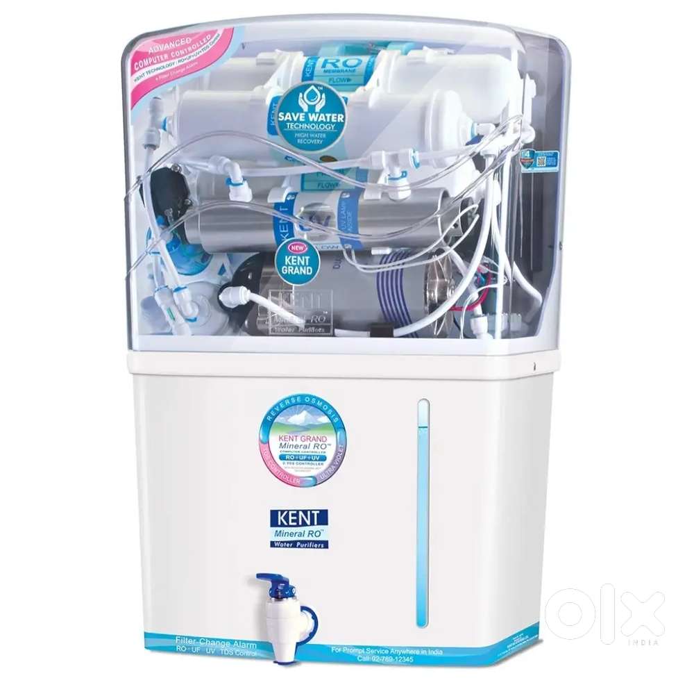 Kent Grand 8-Litres Wall-Mountable RO + UV+ UF + TDS with semi filter.
