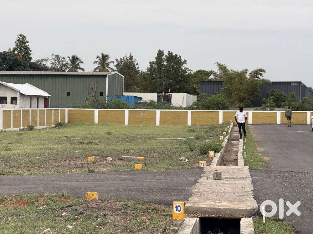 ON ROAD PROJECT PLOT FOR SALE AT KURUMPALAYAM PER CENT 18L