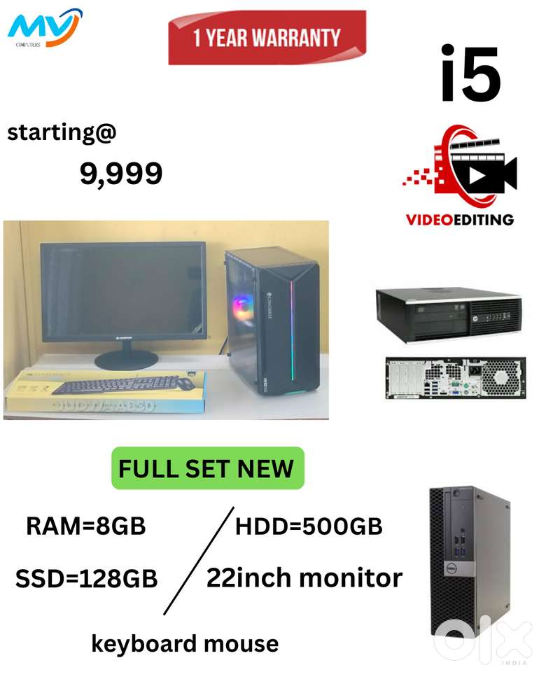 Offer sales  Cash on home delivery  Desktop Laptop CPU Full Set i3-i5-