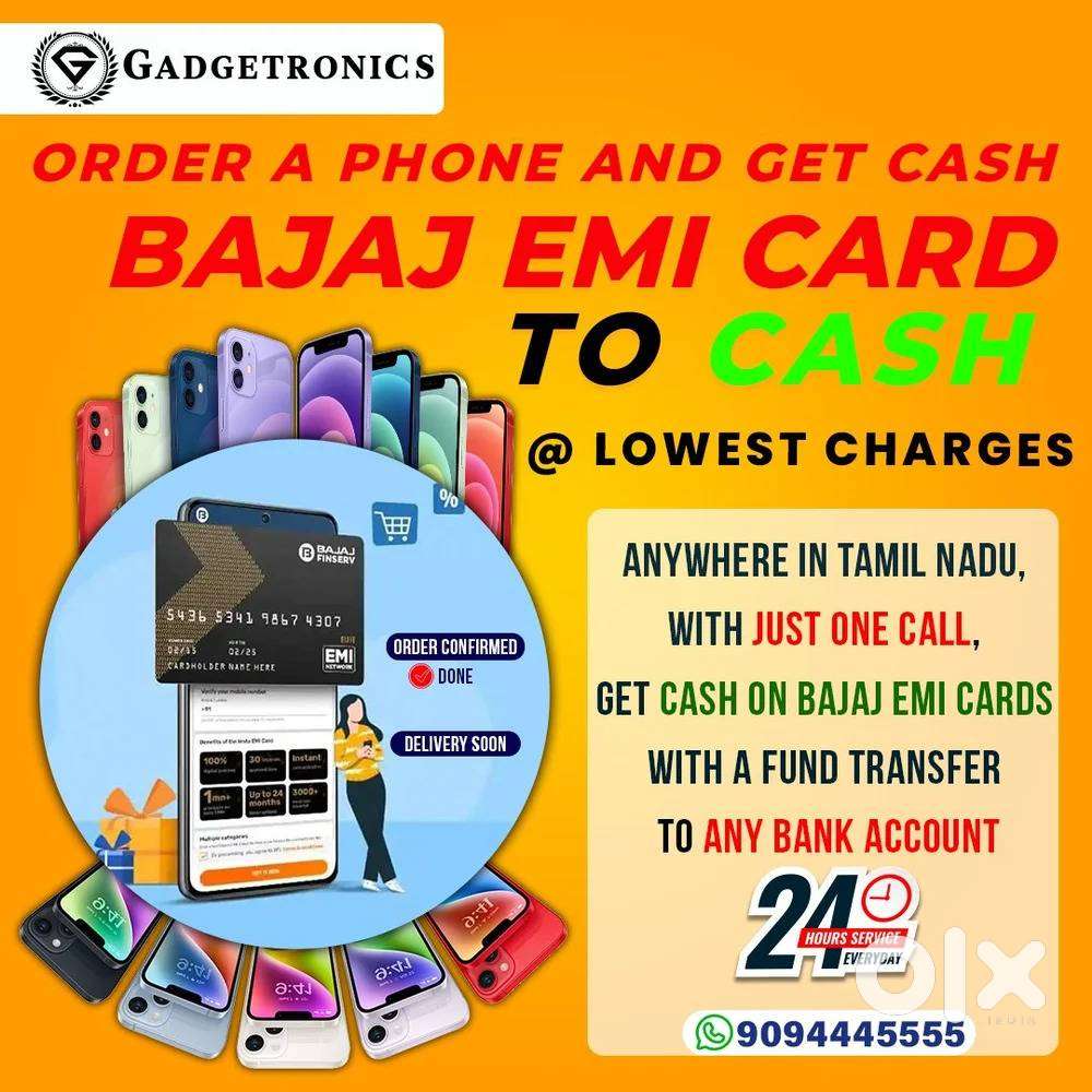 bajaj Emi card pe Cash Availale