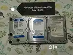 2tb hardisk ( western digital) and one Samsung