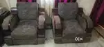 Comfortable Wooden & Fabric Sofa Chairs for Sale – Good Condition