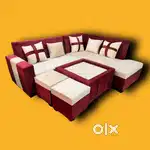 [[ Raj N.G] L shape seven seater sofa
