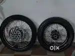 Himalayan 411 rim with tyres