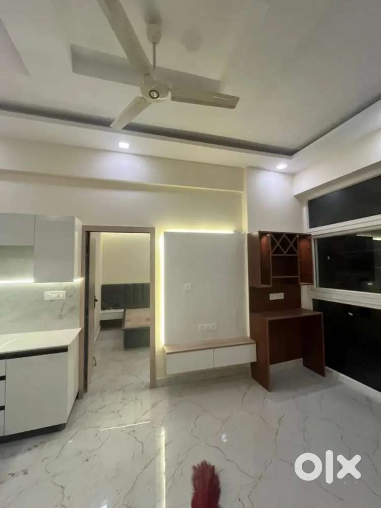 3BHK flat sector1 noida extension on road society semi furnished flat
