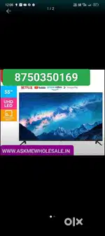43 inch O led tv smart Android wifi sound bar Alexa 14616