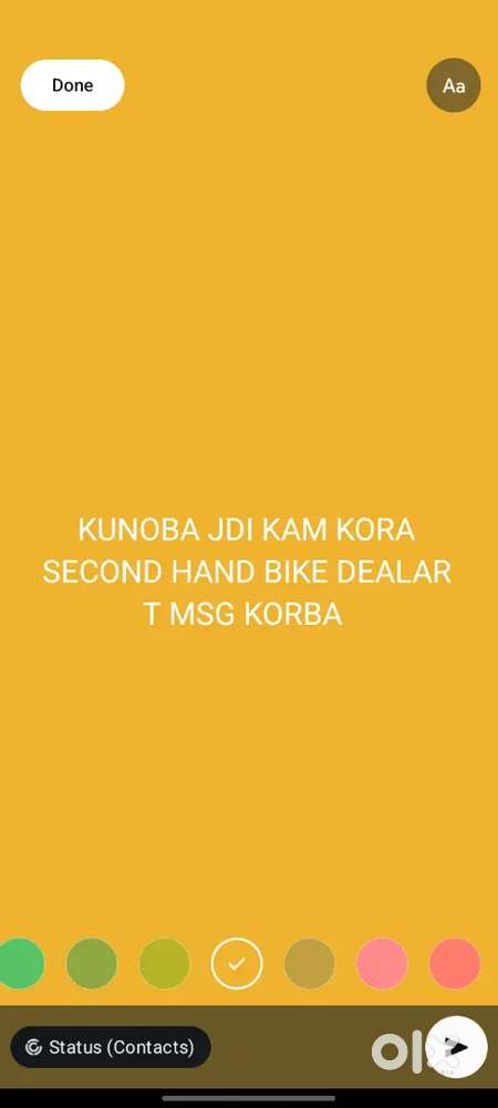 Secondhand bike showroom