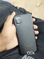 Samsung A12 (4GB-64GB) With Charger and (Side Fingerprint working ok)