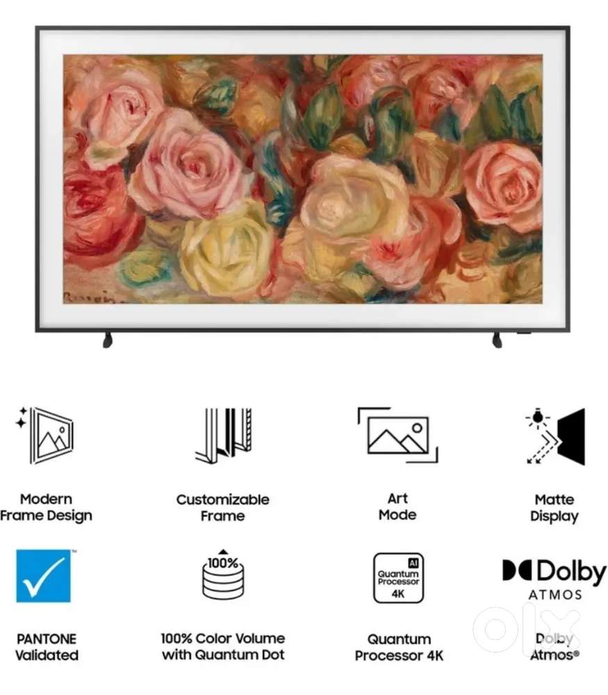 SAMAUNG 43inch(THE FRAME) QLED ULTTA 4K TV NEW WITH 1YR WARRANTY