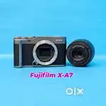 Fujifilm X-A7 Mirrorless Camera with XC 15-45mm f/3.5-5.6 OIS PZ Lens.
