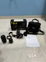 BRAND NEW condition Nikon D3500 with Dual lens