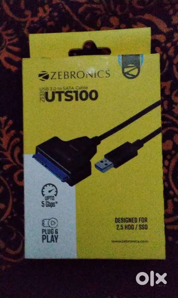 USB to SATA Cable Zebronics UTS100 (New)