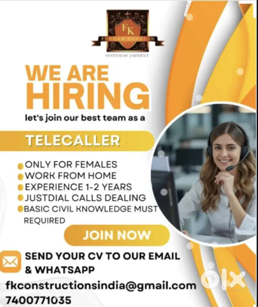 Telecaller job for female (work from home)