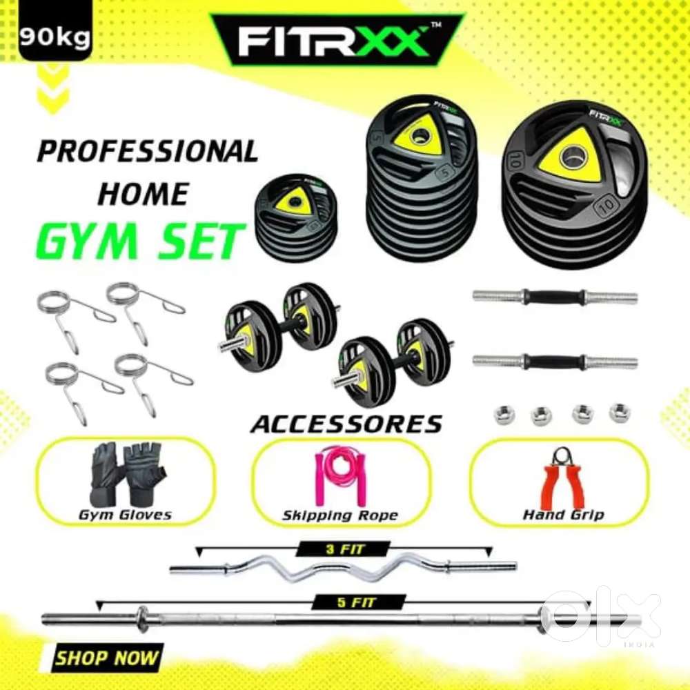 90kg gym set and bench