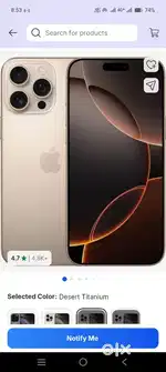 Iphone 16 pro max seal pack