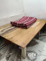 Wooden Bed with Mattress