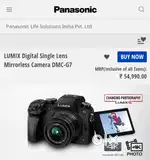 Panasonic Lumix G7 Mirrorless camera