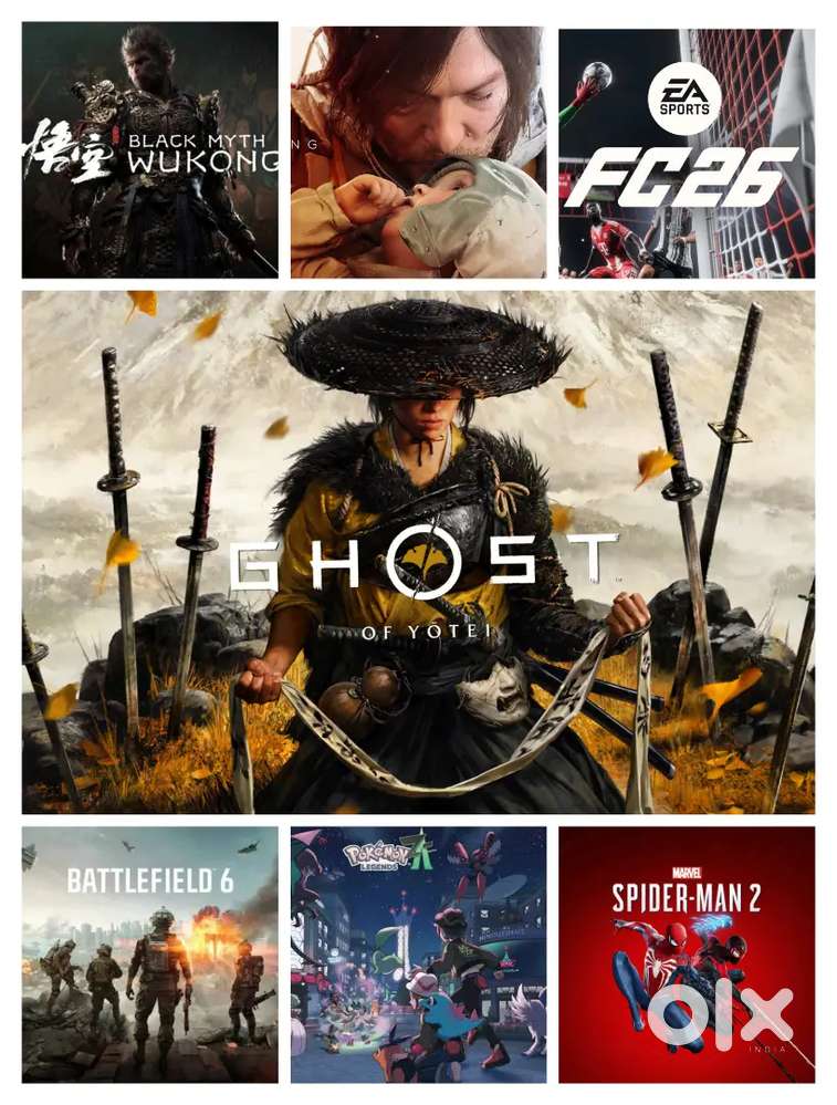 All NintendoSwitch&PS4&5 Games FC 26,Ghost Of Yotei,God Of War,Mafia 4