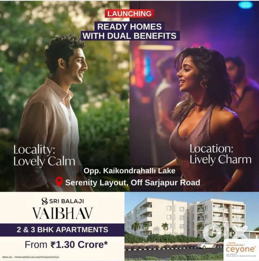 READY TO MOVE FLATS SALE NEAR BELLANDUR ORR