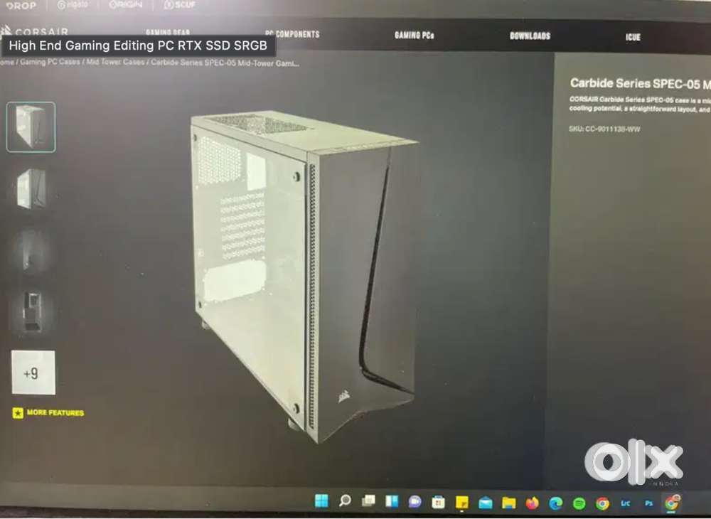 High End Gaming Editing PC RTX SSD SRGB