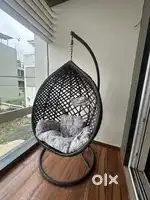 Iron Swing with Big Basket and Cushion