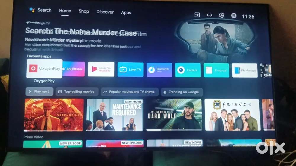 One plus tv smart ultra hd android tv 43 inch only 7 months  old