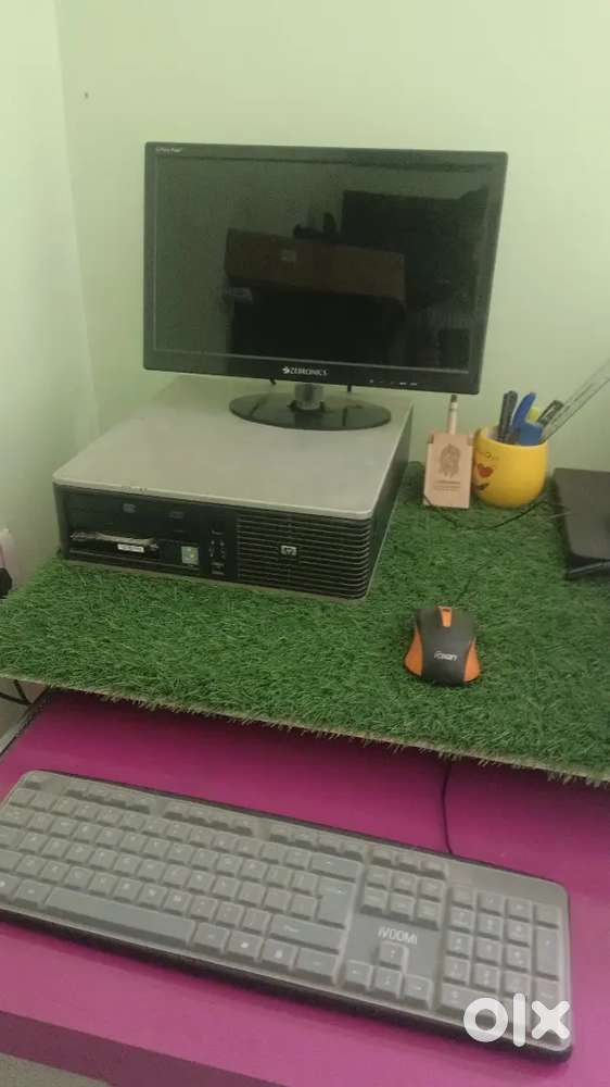 Zebronics led, mouse, keyboard, , HP CPU