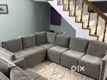 Customized sofa set 2x2 seater + 3x1 seater+corner