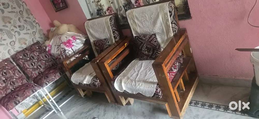 Teak sofa long sofa