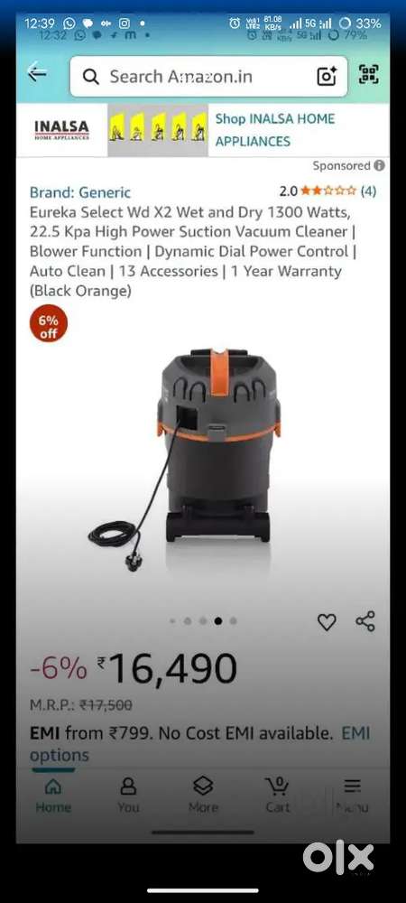 Euroka fox vaccum cleaner