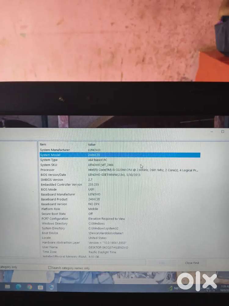 Lenovo ThinkPad i5,model.2466CZE(8/256)