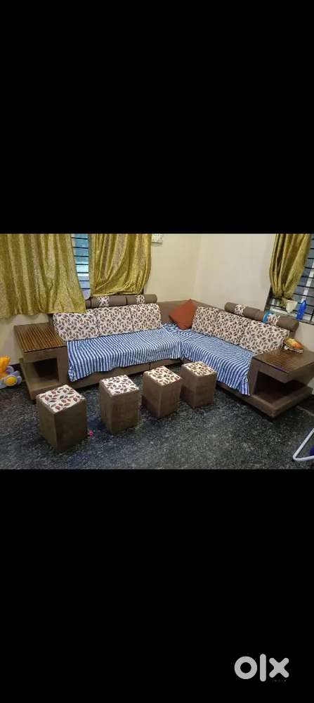 Corner sofa set with good condition