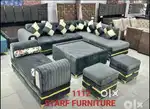 LUNGER SOFA STRIPES MODEL AND PILLOWS AD YOU REQUIREMENT