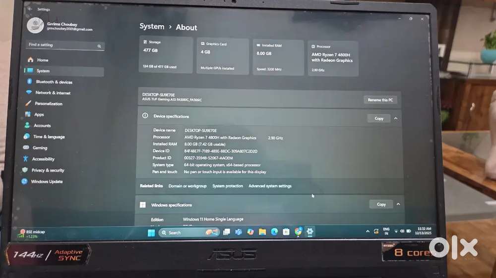 ASUS TUF Gaming A15 (FA506IC / FA566IC) 2022