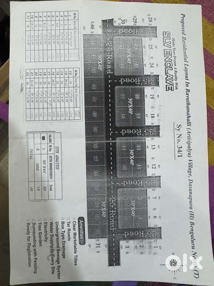 Plot for Sale – 30x20 Corner Site  Arathipalya Village, Ravuthanalli