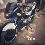 Bajaj pulsar bike (180cc) in black & white colour
