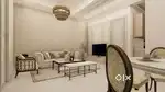 2 bhk  semi furnished
